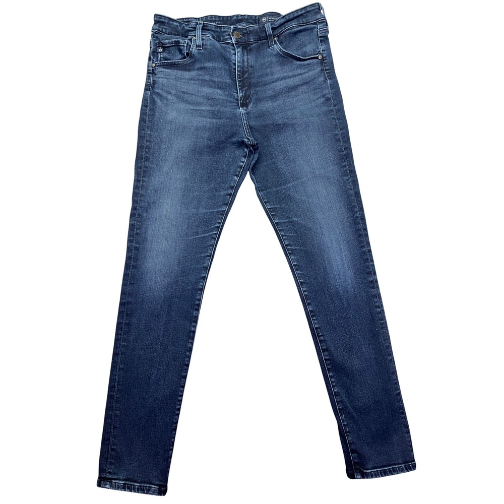AG Jeans Farrah Ankle High Rise Skinny Dark Wash Denim Jeans Women Sz 28 Fit 30"